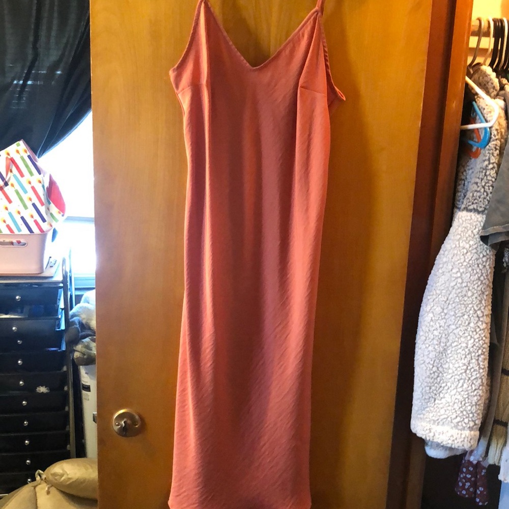 Long silk dress